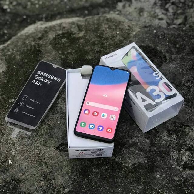 Samsung A30s second ram 4gb internal 64gb fullset