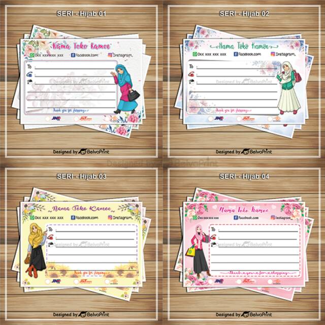 

Stiker pengiriman Online/Offline Seri - Hijab