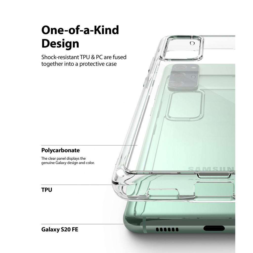 Case Samsung Galaxy S20 FE Ringke Fusion Anti Crack Clear Casing