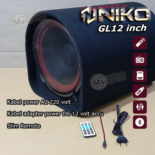 Jual Speaker Niko NK GL 12 , Subwoofer Car Speaker Karaoke,Radio,usb