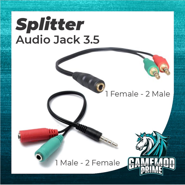Kabel Audio Splitter jack 3.5mm Aux spliter