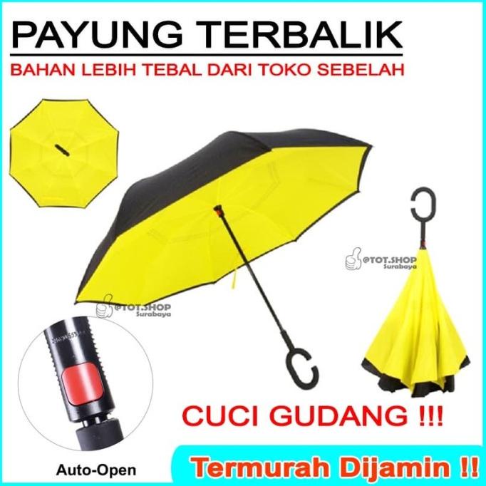 Otomatis Payung Mobil / Payung Terbalik / Reversed Umbrella Tebal