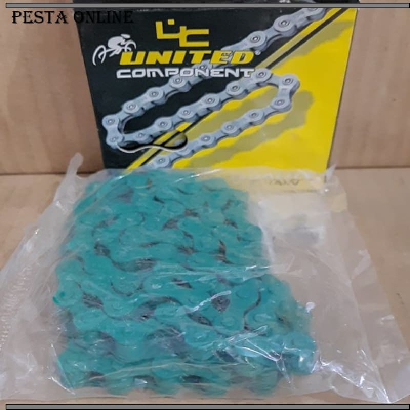 RANTAI BMX UNITED 114L HIJAU SEPEDA Buruan