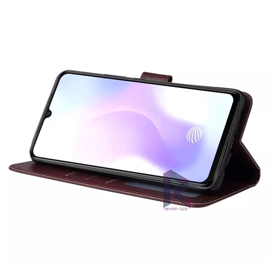 NEW VIVO Y21T CASE FLIP WALLET LEATHER KULIT PREMIUM SARUNG BUKA TUTUP FLIP CASE VIVO Y21T