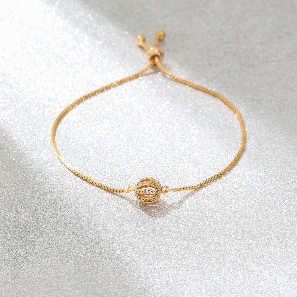 ✨COD Gelang baja titanium wanita Korea gelang hydrangea bertatahkan berlian yang indah perhiasan sederhana dan serbaguna D362