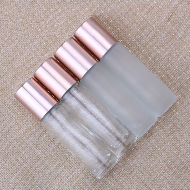 Berbagai Botol Roller Tebal Kaca 10ml Roller Stainless Steel Doff Kaca Botol roll on kaca botol kaca roll on roller essential oil minyak esensial amber bening rosegold silver gold murah