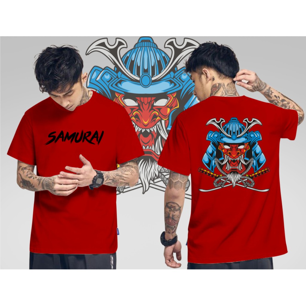 T-Shirt Samurai Grafiti / Kaos Katun / T-Shirt Distro | Zazomde