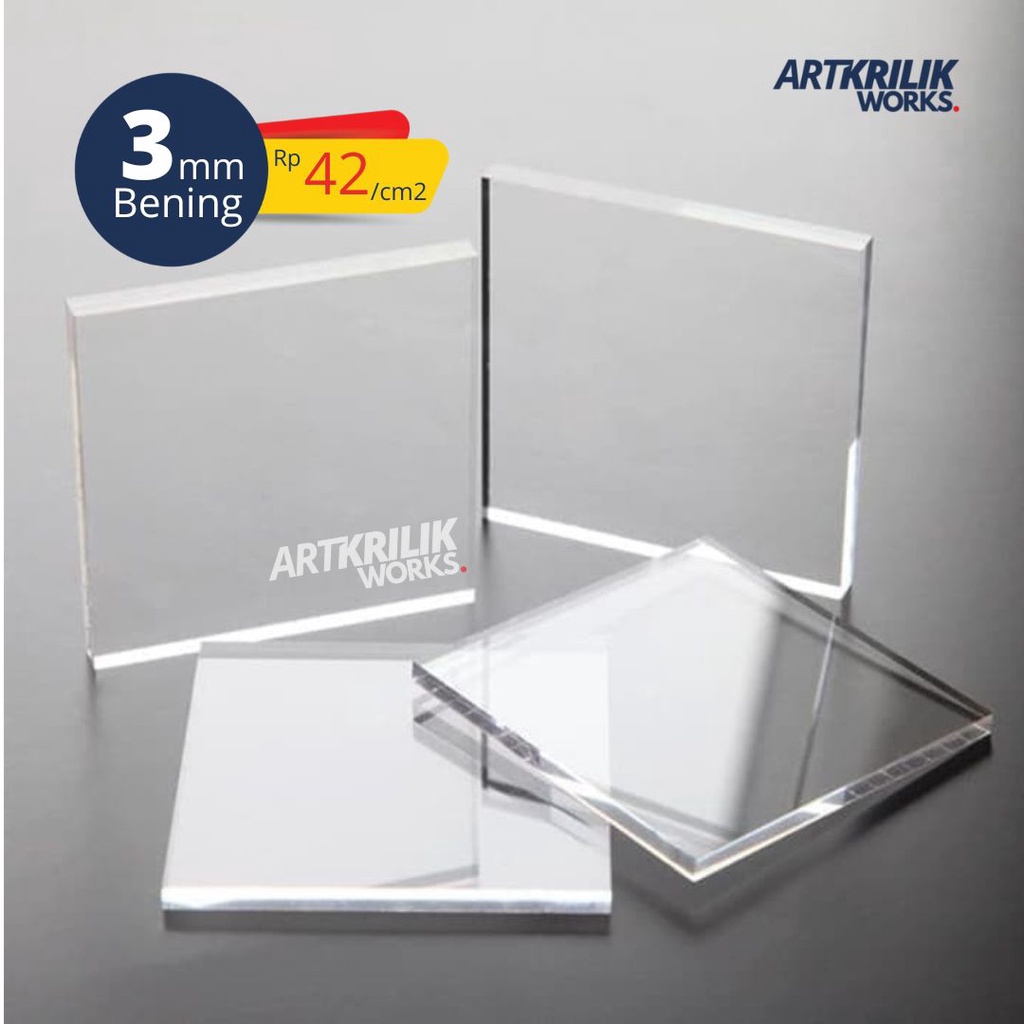 Jual AKRILIK LEMBARAN CUSTOM 3mm | Akrilik bening | Shopee Indones   ia