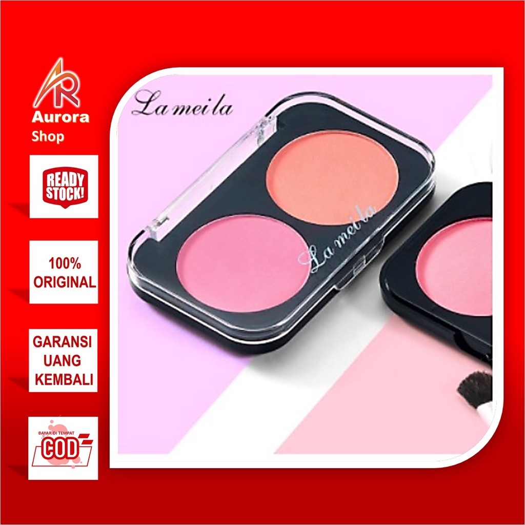 Lameila Palet Blush On 6 Warna Mineral Pigment Blusher Powder By Aurora 5006