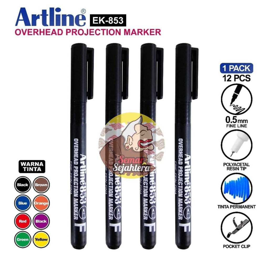 

[PCS] SPIDOL OHP OVERHEAD PROJECTION ARTLINE EK-853 FINE 0.5 MM*