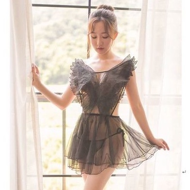 Lingerie Dress fit XL Butterfly Angel Wings Sayap Peri Sexy Kostum