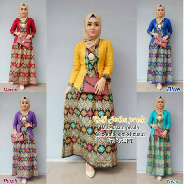 Setelan kebaya RnB Jodha prada -- kebaya modern