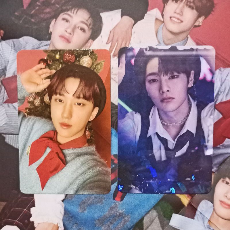 STRAY KIDS CHRISTMAS EVEL CEVEL ALBUM PHOTOCARD CHANGBIN GLITTER I.N