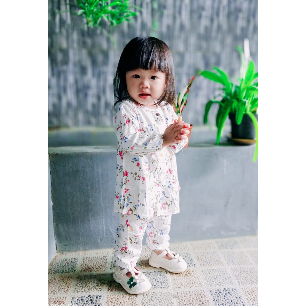 setelan oneset rayon anak balita bayi perempuan motif 1 2 3 tahun 0-12 bulan LULA / DAISY / anain ONESET RAYON SET