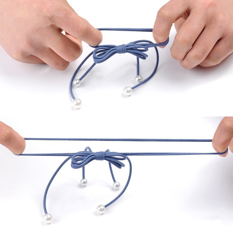 Ikat Rambut Karet Tebal Elastis PITA WARNA / Kunciran PITA Korea - MKM