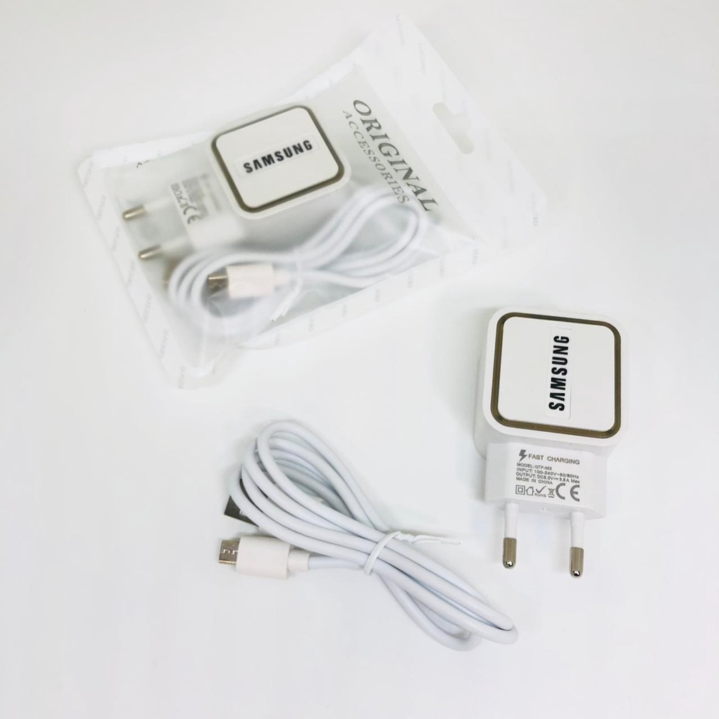 PROMO CHARGER BRANDED LED 2.1A 2 USB MICRO USB CASAN SAMSUNG QP003