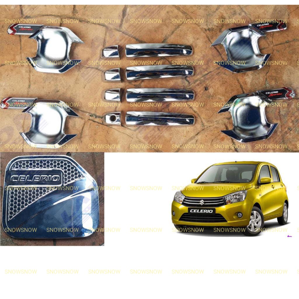 Paket Outer Handle Tank Cover Suzuki Celerio Activo Hitam Chrome