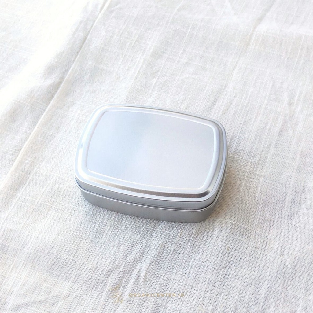 Kaleng Aluminium 100 gram Kotak Batu Tawas Kaleng Pot Pomade Tin Can Square Persegi