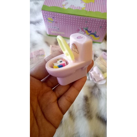 

rautan pensil karakter/ bentuk closet kuda poni + penghapus mini