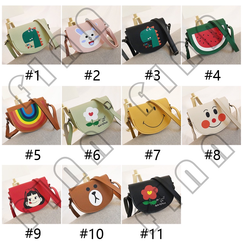 Tas Selempang Anak Mini Kartun Lucu / Tas Mini Anak Karakter Lucu Murah Import