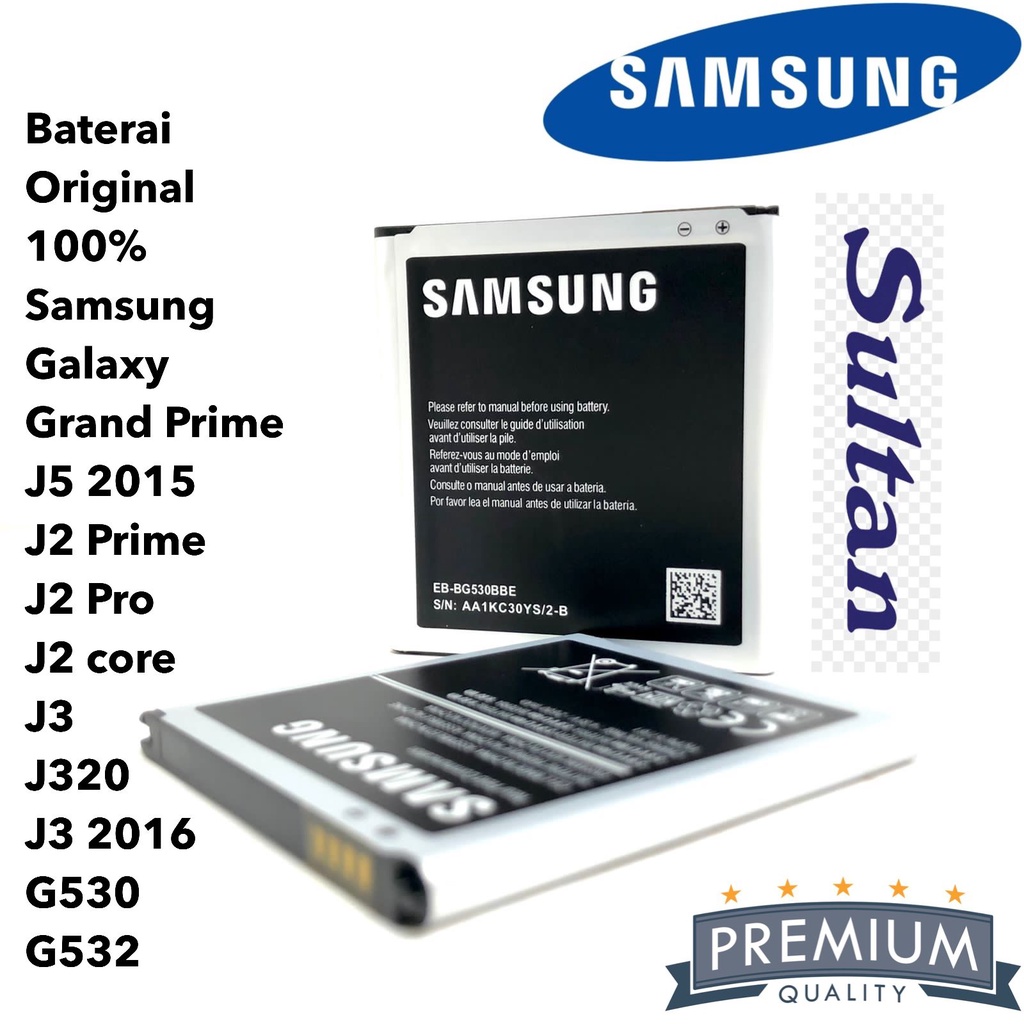 MINIGO Baterai Handphone Samsung J2 Prime, J5, Grandprime, G530, J3, J2 Pro Original OEM NON PACK TANPA PACKING Batre Battery