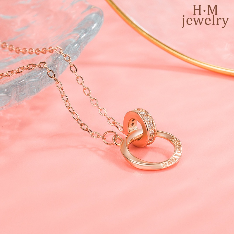 Mobius Kalung Rantai Pasangan / Pria / Wanita Liontin Strip Untuk Hadiah Ulang Tahun 2022