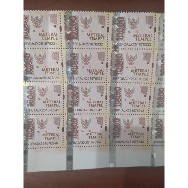 Materai 10Ribu Asli