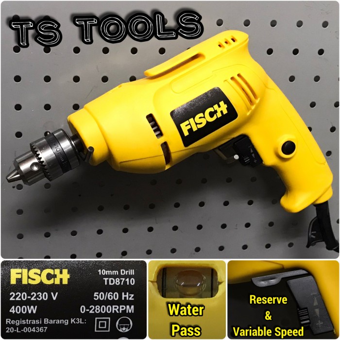 Mesin Bor Tangan Fisch Electric Drill Fisch