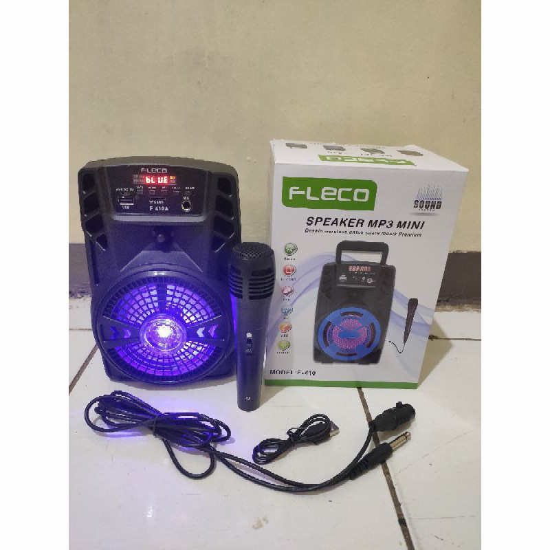 SPEAKER BLUETOOTH FLECO/SX-5008 5 INCH F-410 PLUS MIC//SALON AKTIF//SPEAKER KARAOKE