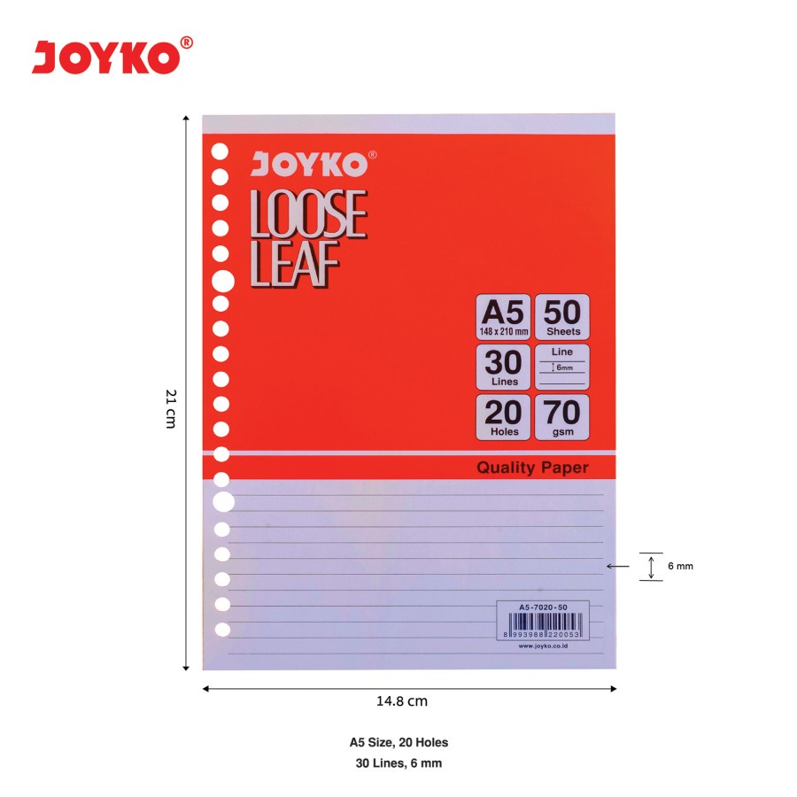 Loose Leaf A5 B5 / Isi Kertas File untuk Binder