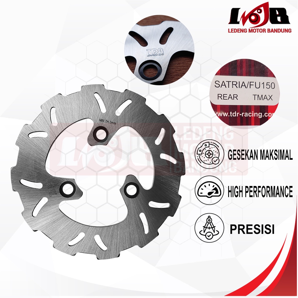 TDR Piringan Cakram Satria FU 150 Tmax Belakang Disc Brake Racing Rotor Motor