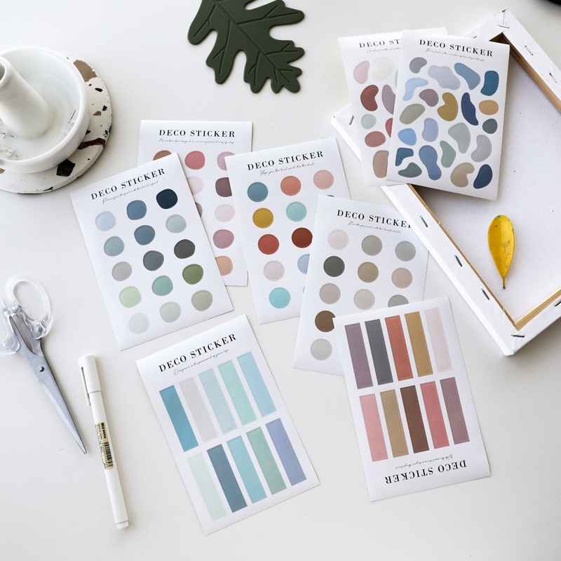 Morandi Diverse Style Diary Deco Sticker - Sticker Dekorasi Buku Diary