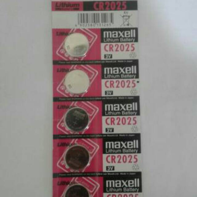 Original baterai Maxell CR 2025
