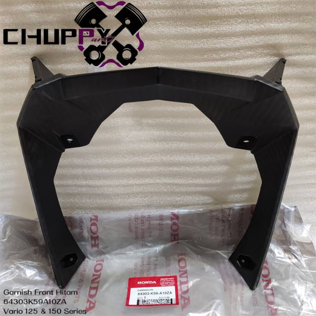 Garnish Front Hitam Vario 125 /150 Led Old Original Honda