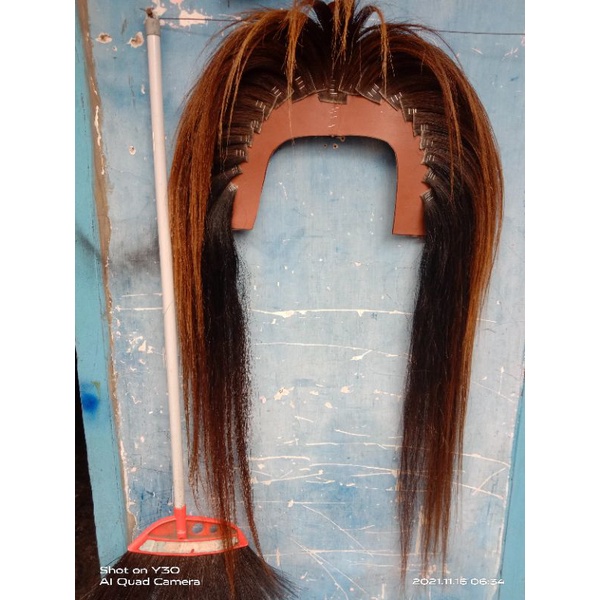bandoan rambut barongan #BAHAN ASLI RAMBUT KUDA