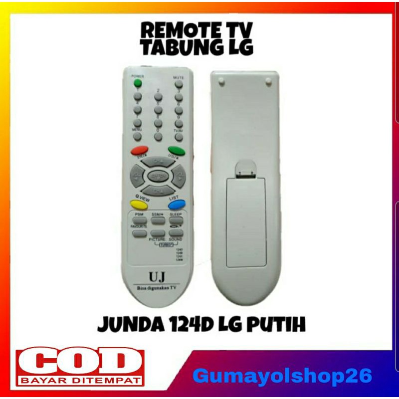 REMOTE TV LG (124D) Remote TV Tabung LG