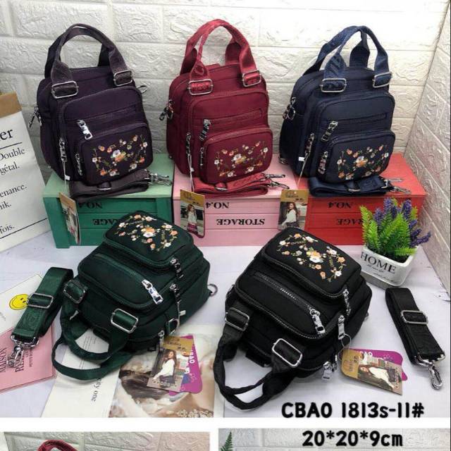 TAS WANITA ORI CHIBAO BORDIR BUNGA 3in1 CB1813s 5sleting
