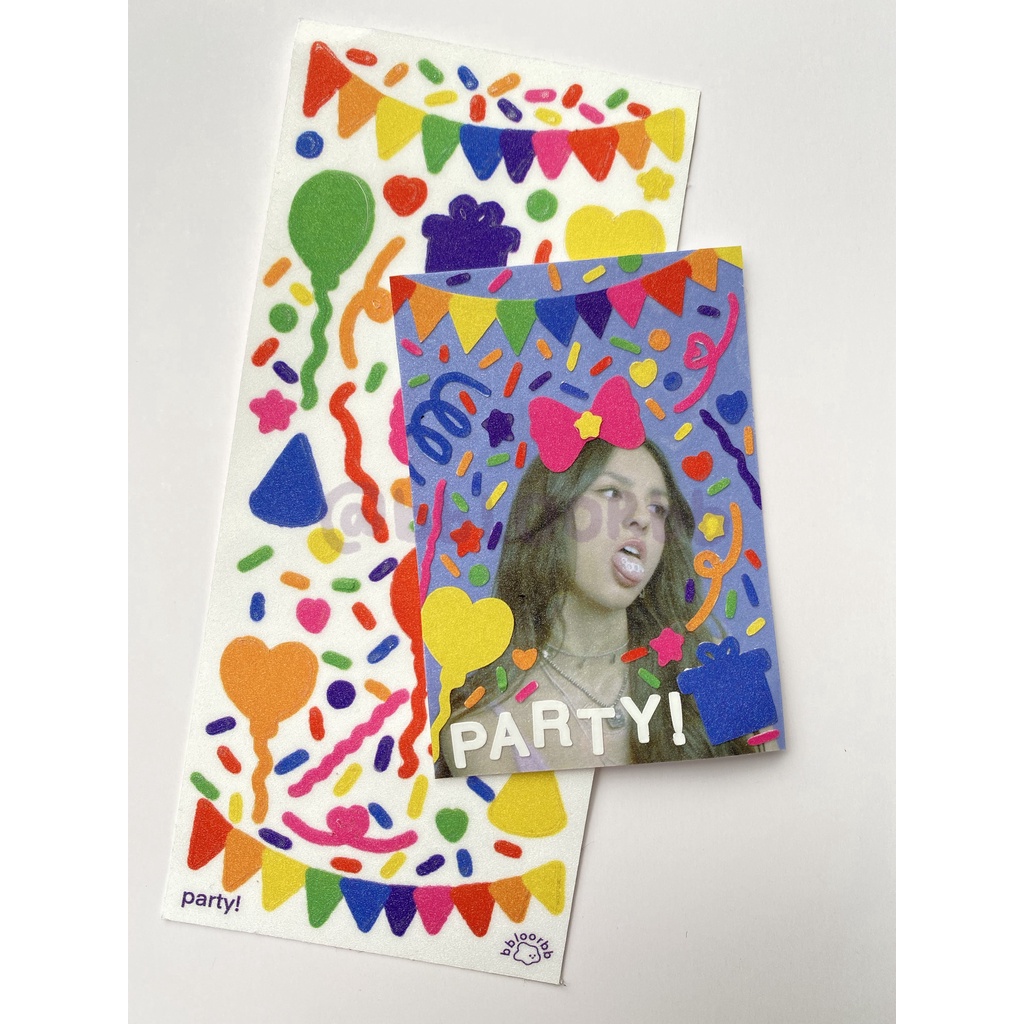

party sticker sheet