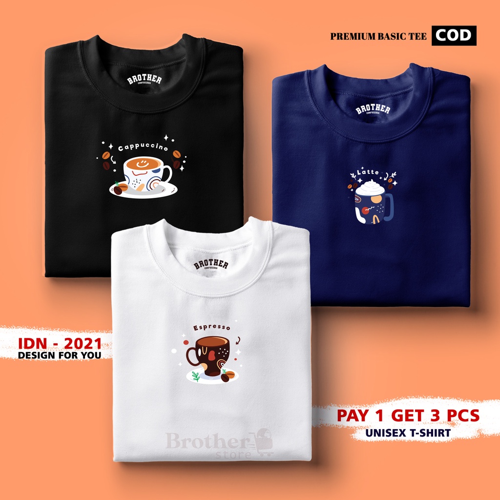 BUY 1 OR 3 PCS ( PROMO COD ) BROTHER STORE / Kaos Distro100% Catoon Combed 30s / ArticelBCLE