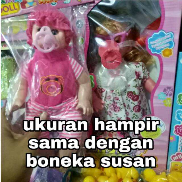 BONEKA PAPA MAMA NANGIS SEPERTI SUSAN MAINAN ANAK PEREMPUAN BONEKA BISA NANGIS