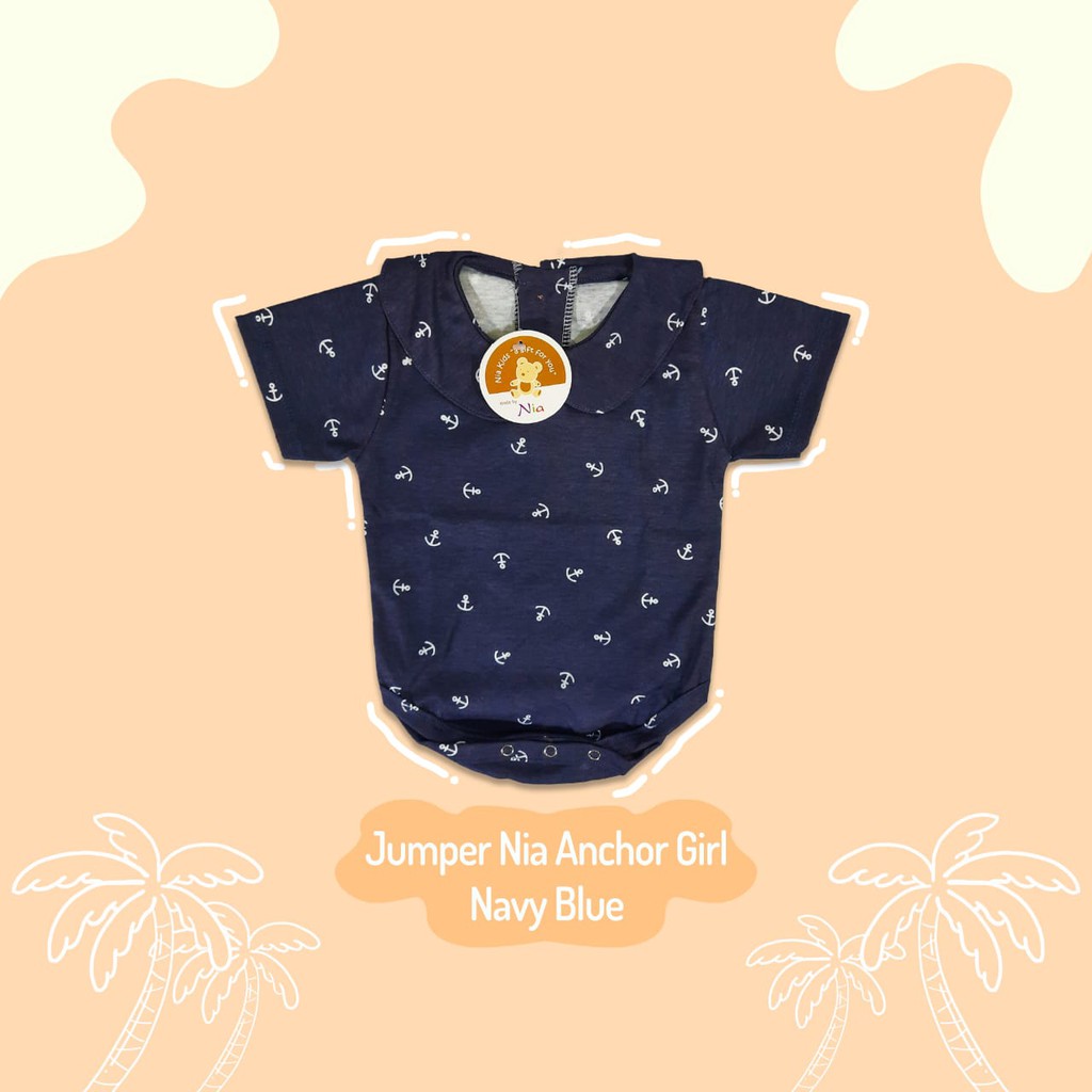 NEW SALE!!! Jumper Nia Girl Premium Anchor Series - Jumper Bayi Girl Nia Anchor - Jumper Pendek Bayi