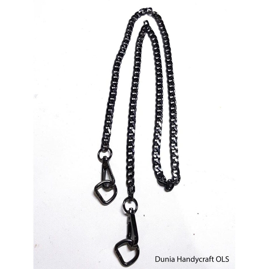 Rantai Tas Gepeng BESAR - Rantai Selampang Tas gold, hitam dan silver