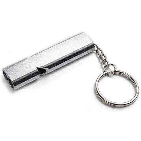 GANTUNGAN KUNCI PELUIT Aluminium Survival Sound Kit Outdoor Emergency Whistle Keychain