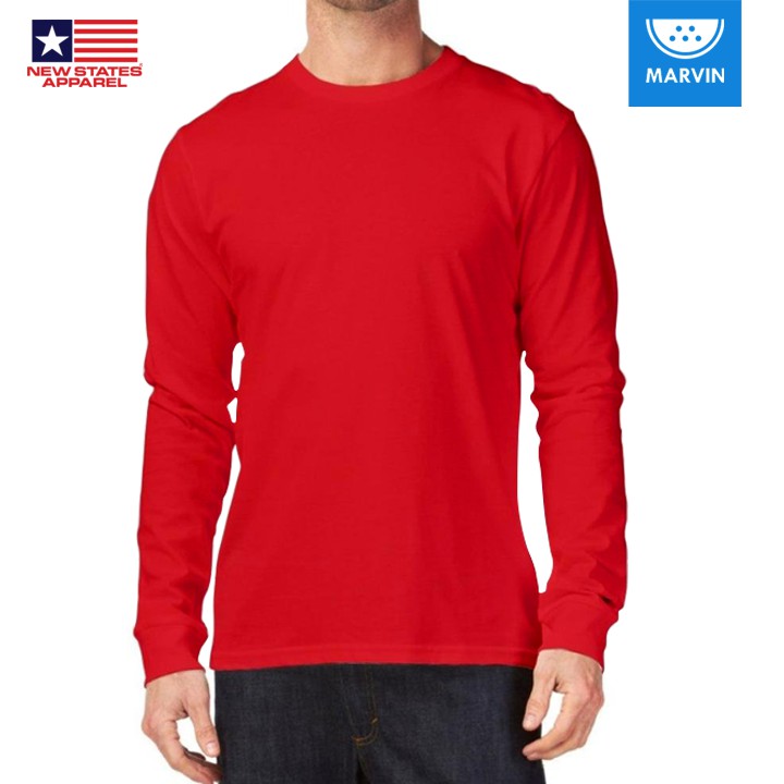 NSA Premium Long Sleeve 7280 Red pod print on demand satuan new states apparel