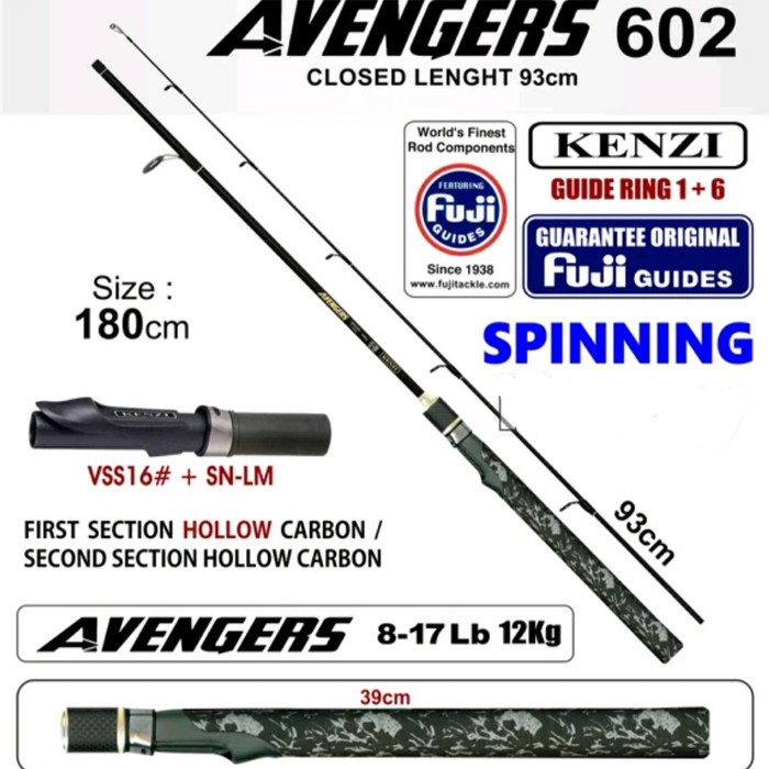 SPECIAL JORAN PANCING KENZI AVENGERS 602 CARBON 8 - 17 LB... FUJI