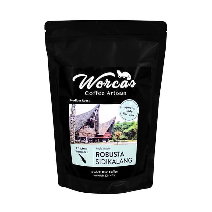

Worcas Kopi Robusta Sidikalang 500 Gram - Medium Roast - Kopi Biji Best Product