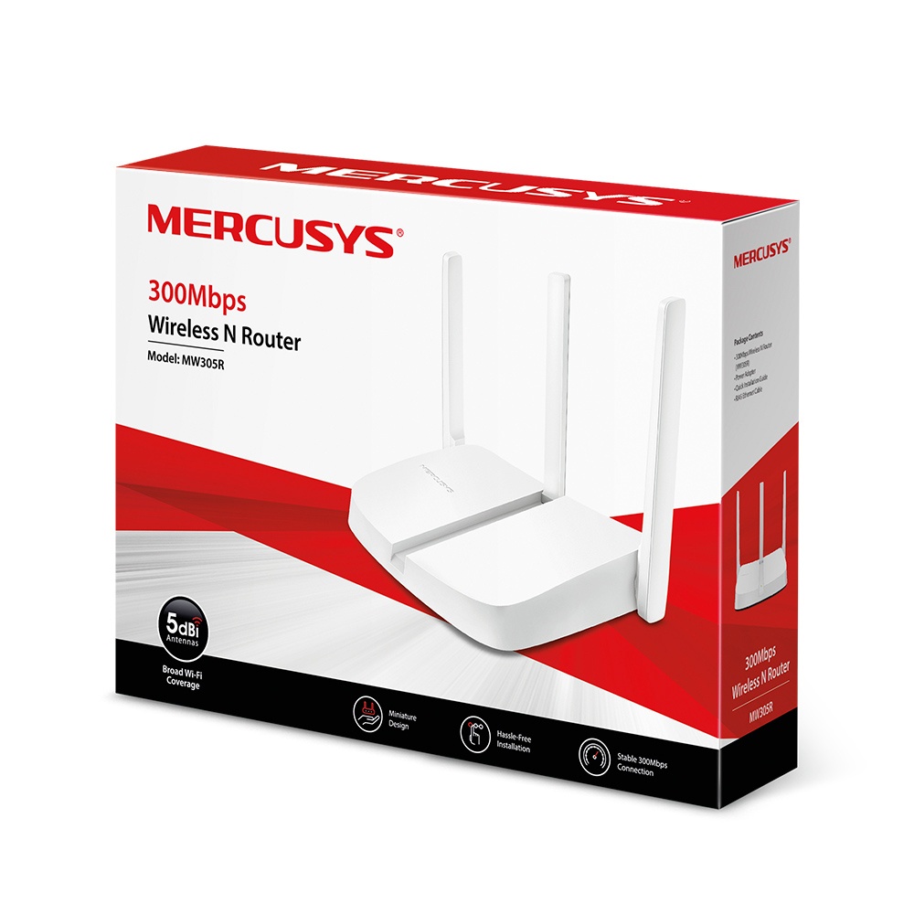 Mercusys MW305R 3 Antenna 300Mbps Wireless N Router