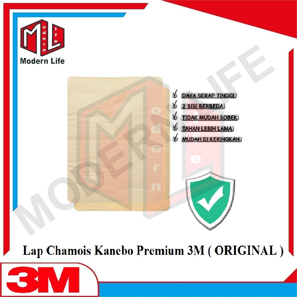 3M Premium Car Wipe (Chamois) Lap Chamois / Kanebo Jumbo 3M (ORIGINAL)