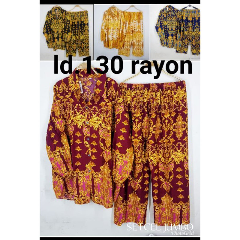 Jual Set Setelan Katun Rayon Busui Motif Sultan Jumbo Bigsize Ld Cm Fit L Xxxxl Shopee