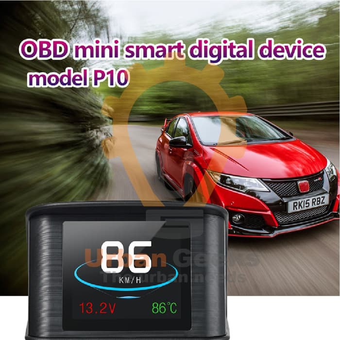 Head Up Display HUD OBD Speedometer Digital Car LED Refleksi P10